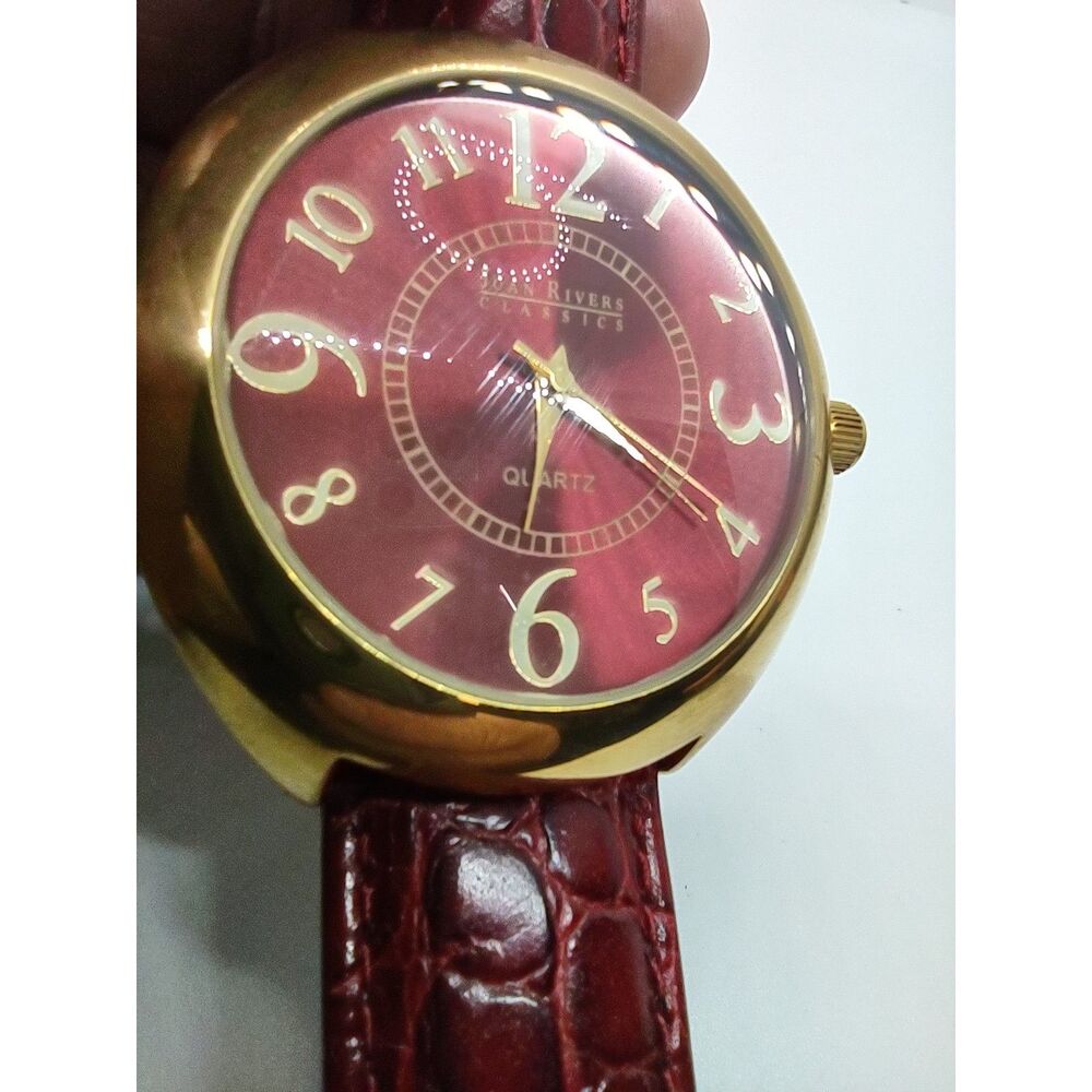 Joan Rivers Classics Vintage Watch Red Face